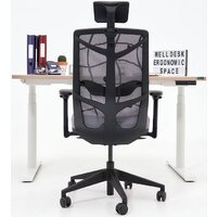 WellDesk WDЕ Flagman 1395x800х28 (черный/дуб стирлинг) Image #7