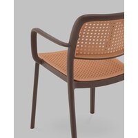 Stool Group Yona с подлокотниками PP-297 (коричневый) Image #6