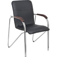 AksHome Samba Aks-1 Pegasso (черный/подлокотники дерево темное)