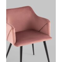Stool Group Джоэл с подлокотниками vd-joel-b15 (велюр пыльно-розовый) Image #7
