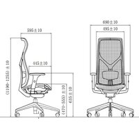 SitZone CH-283A-P1 (сетка, черный) Image #5