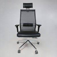 AksHome SynchroSit NL-SL3 (сетка/экокожа, черный) Image #3