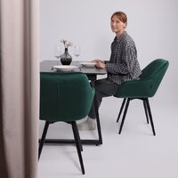 Lepremo AV 1208 HPL+МДФ раздвижной 1200-1600x800 (черный тунис/черный) Image #22