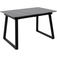 Lepremo AV 1208 HPL+МДФ раздвижной 1200-1600x800 (черный тунис/черный)