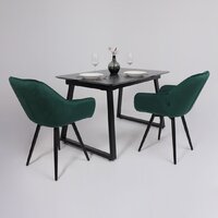 Lepremo AV 1208 HPL+МДФ раздвижной 1200-1600x800 (черный тунис/черный) Image #19