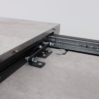 Мамадома Leonel-130 раздвижной 130-165х85 (серый сланец/черный) Image #15