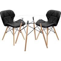 Mio Tesoro ST-011/SC-026 (стекло/дерево, черный)