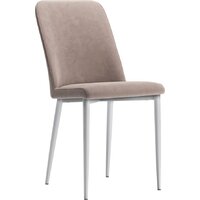 Табурет Софт (бренди 04/кант в цвет/каркас белый)