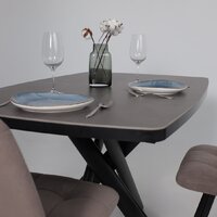 Мамадома Leonel-130 раздвижной 130-165х85 (68 indigo grey st cer/черный) Image #5