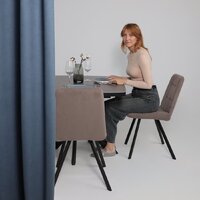 Мамадома Leonel-130 раздвижной 130-165х85 (68 indigo grey st cer/черный) Image #2