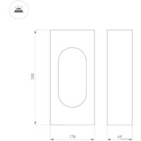 Arlight LGD-MUSE-BOLL-H300-12W Warm3000 037525 Image #5