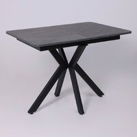 Lepremo AV 1212 МДФ раздвижной 1000-1300x700 (мрамор Пьетра графитовый/черный) Image #6