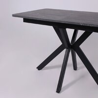 Lepremo AV 1212 МДФ раздвижной 1000-1300x700 (мрамор Пьетра графитовый/черный) Image #12