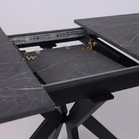 Lepremo AV 1212 МДФ раздвижной 1000-1300x700 (мрамор Пьетра графитовый/черный) Image #13