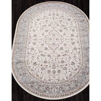 Merinos Valencia Deluxe F014-OVAL-CREAM-L.BLUE (1.5х2.3) Image #4