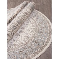 Merinos Valencia Deluxe F014-OVAL-CREAM-L.BLUE (1.5х2.3) Image #2