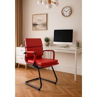 AksHome Indigo CF (экокожа, красный/черный) Image #3