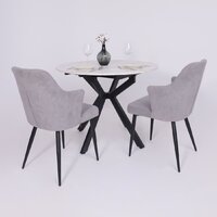 Lepremo AV 1106 МДФ раздвижной D1000-1350x750 (Азул Оникс/черный) Image #4