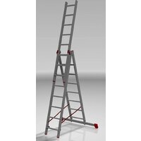 Новая высота NV 323 трёхсекционная профессиональная 3x8 ступеней Image #3