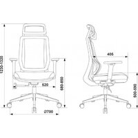 Бюрократ MC-412N-H (черный, сетка) Image #14
