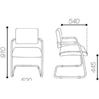 Brabix Visit CF-101 (хром/экокожа бежевый) Image #6