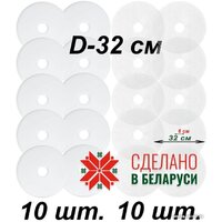 Сам Себе Шеф пластиковый сплошной и сетчатый 32 см (20 шт)