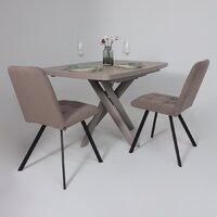 Мамадома Leonel-130 раздвижной 130-165х85 (бежевый камень-hpl/капучино) Image #4