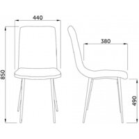 AksHome Dallas 68748 (велюр, темно-бежевый/черный) Image #2