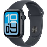 Apple Watch SE 3 40 мм (алюминиевый корпус, полуночный/полуночный, спортивный силиконовый ремешок M/L)