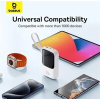 Baseus Qpow Pro+ Digital Display Fast Charge 22.5W 10000mAh (белый) Image #7