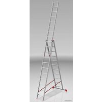 Новая высота NV 223 алюминиевая трёхсекционная 3x11 ступеней Image #3