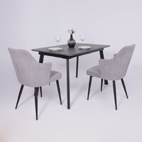 Lepremo AV 1209/1 МДФ раздвижной 1200-1600x800 (мрамор Пьетра графитовый/черный) Image #4