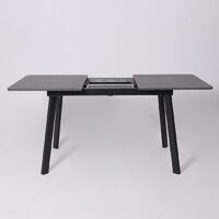 Lepremo AV 1209/1 МДФ раздвижной 1200-1600x800 (мрамор Пьетра графитовый/черный) Image #17