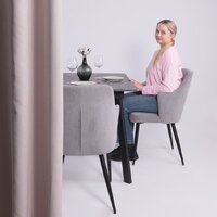 Lepremo AV 1209/1 МДФ раздвижной 1200-1600x800 (мрамор Пьетра графитовый/черный) Image #2