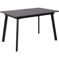 Lepremo AV 1209/1 МДФ раздвижной 1200-1600x800 (мрамор Пьетра графитовый/черный)