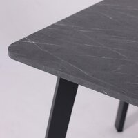 Lepremo AV 1209/1 МДФ раздвижной 1200-1600x800 (мрамор Пьетра графитовый/черный) Image #12