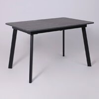 Lepremo AV 1209/1 МДФ раздвижной 1200-1600x800 (мрамор Пьетра графитовый/черный) Image #6