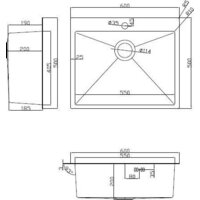 ARFEKA ECO AR мойка 600*500, коландер, дозатор Black Decor Image #9