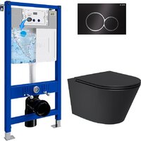 Lauter Longer 2110822 + 21901002 (кнопка круглая, черный/черный)