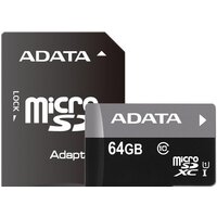 ADATA Premier microSDXC UHS-I U1 Class 10 64GB (AUSDX64GUICL10-RA1)