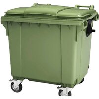 Эдванс 1100 л, с крышкой (пластик, зеленый)