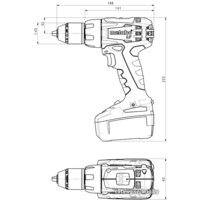 Metabo BS 18 LT Set 602102600 (с 2-мя АКБ, набор инструмента) Image #2