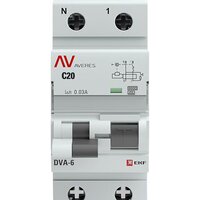 EKF Averes DVA-6 2P 20А 30мА (C) 6кА тип A rcbo6-1pn-20C-30-a-av Image #3