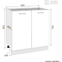 Кортекс-мебель Корнелия Лира НШ80р (белый/королевский опал) Image #3
