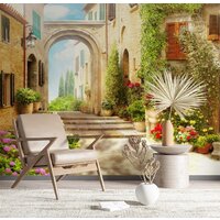 ФабрикаФресок Фреска Солнечная улочка с аркой 853270 (300x270) Image #4