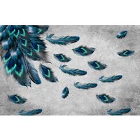 ФабрикаФресок Стильные перья павлина 784270 (400x270)