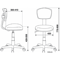 Бюрократ CH-W299 (голубой/белый) Image #5