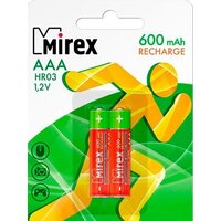 Mirex AAA 600mAh 2 шт HR03-06-E2