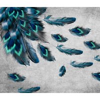 ФабрикаФресок Стильные перья павлина 783270 (300x270)