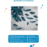 ФабрикаФресок Стильные перья павлина 783270 (300x270) Image #5